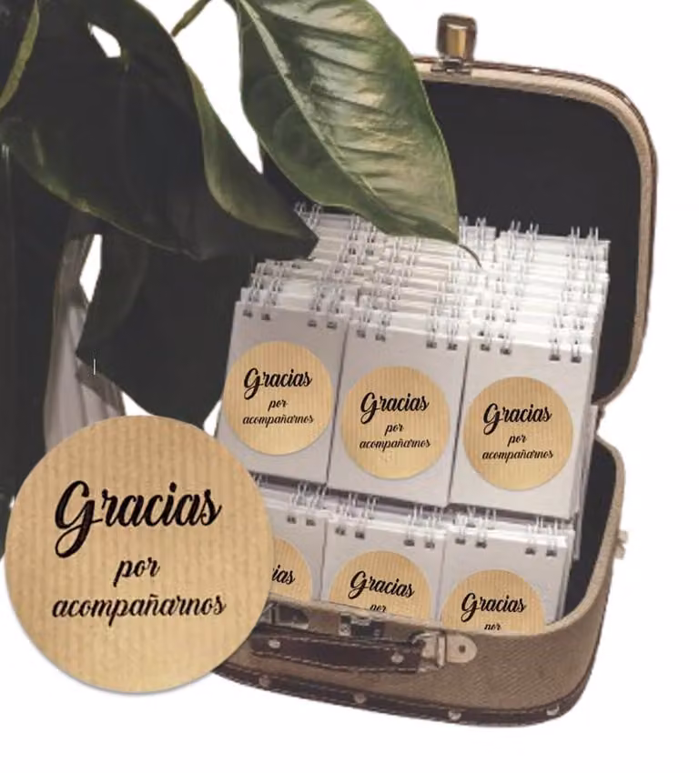 Etichette adesive in carta kraft, rotonde, diametro 5 cm, confezione da 100 pezzi