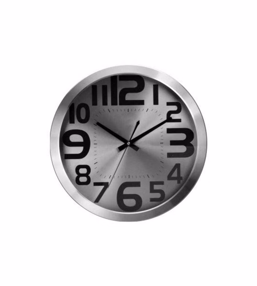 Orologio Muro Alluminio 35 Cm