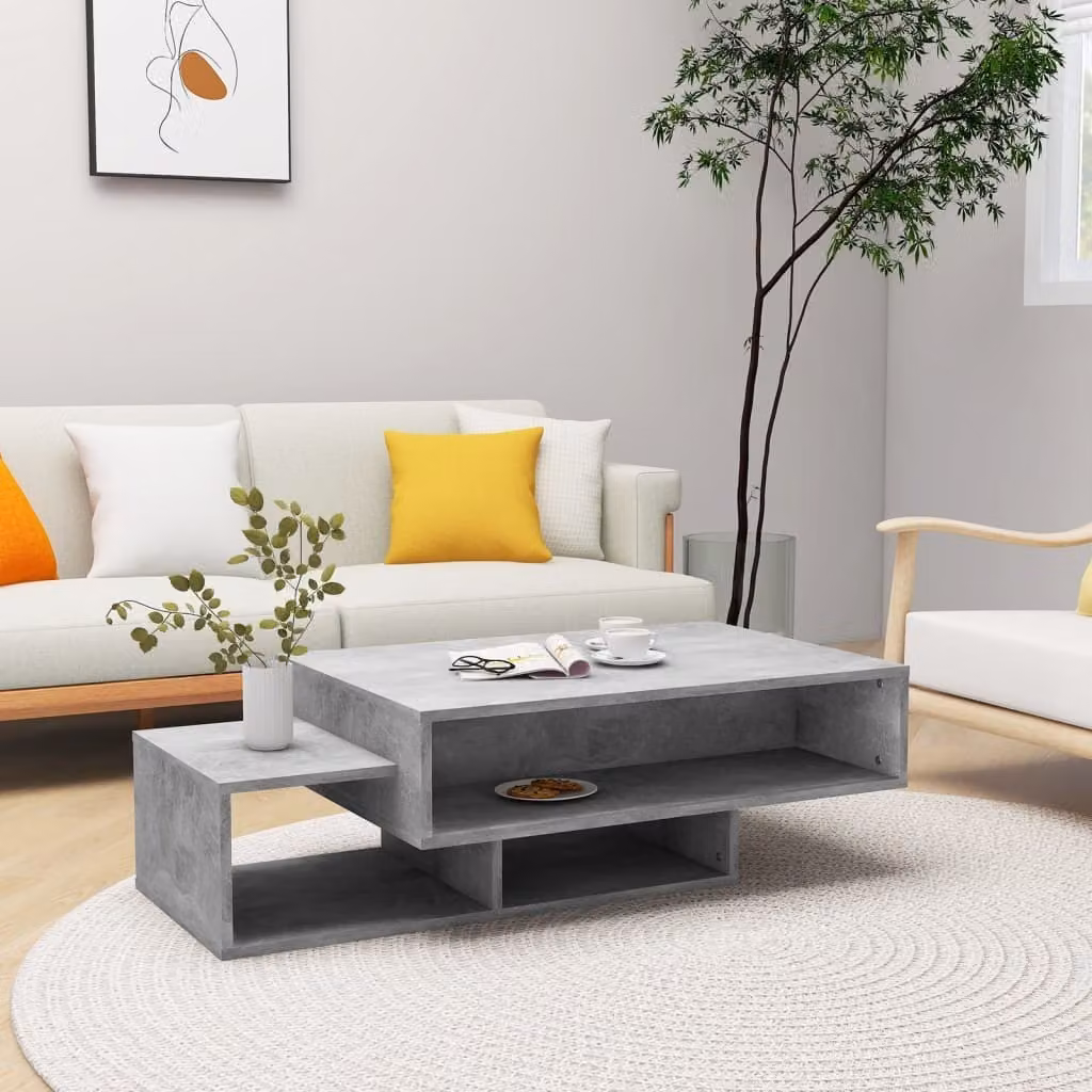 Maison Exclusive - Tavolino grigio cemento 105x55x32 cm Materiale ligneo