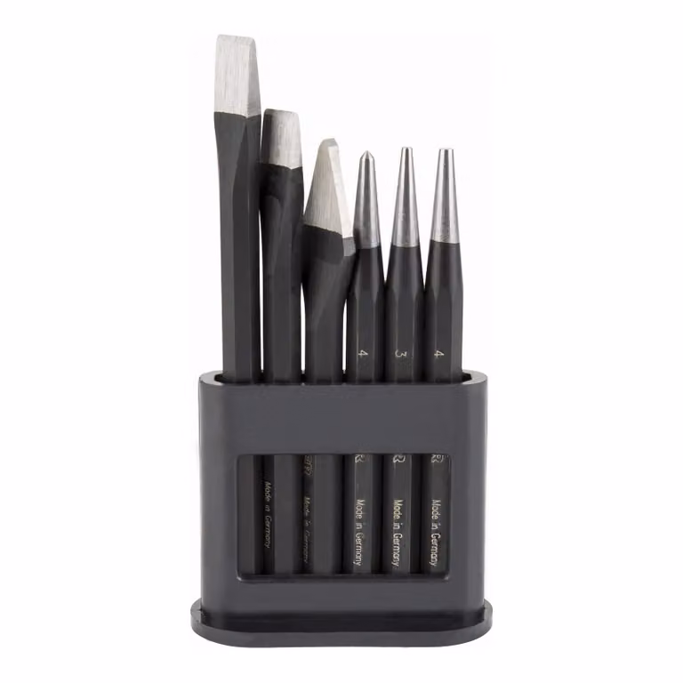 Set di utensili STIER Robust+ 6 pezzi (scalpello/punta da trapano/calzo)