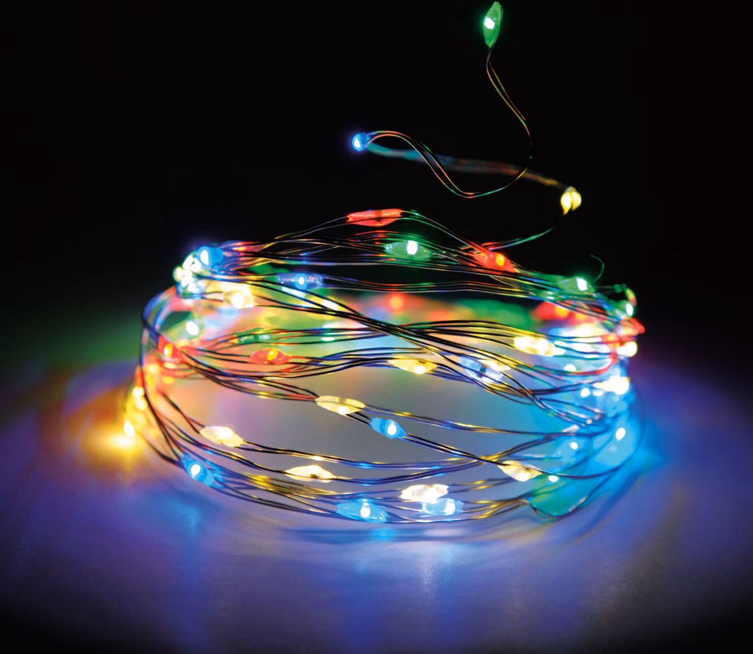 Faro a filo 160 LED - colorato / multi - interno + esterno - timer 8 funzioni