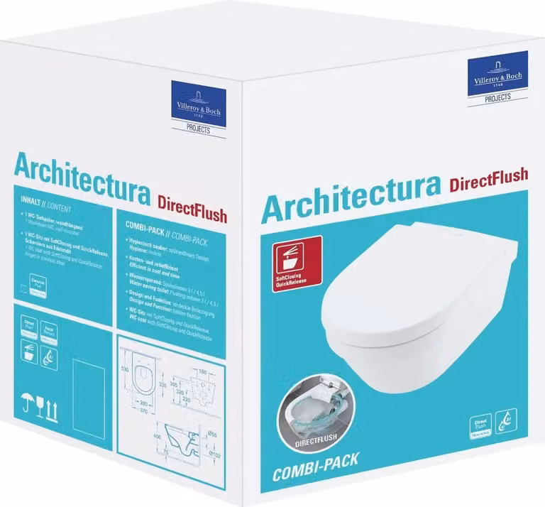 Villeroy & Boch 4694HRR1 Confezione combinata Architectura 370x530x300 mm