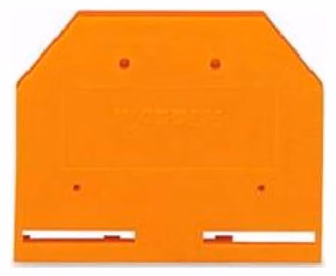 Piastra terminale arancione - Piastra terminale/separatrice per morsettiera 280-302