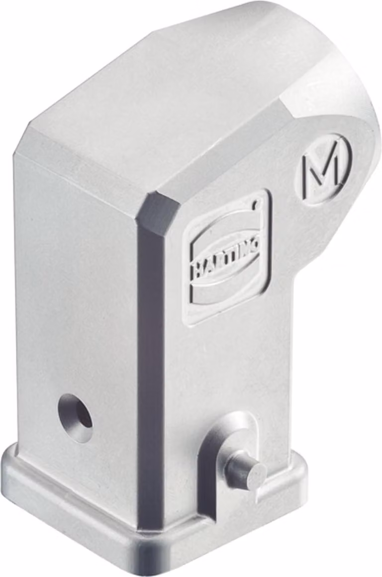 HARTING Han 3A INOX Custodia a manicotto senza guarnizione incollata, 1xM20 uscita cavo laterale, per 1 staffa (nella parte inferiore)