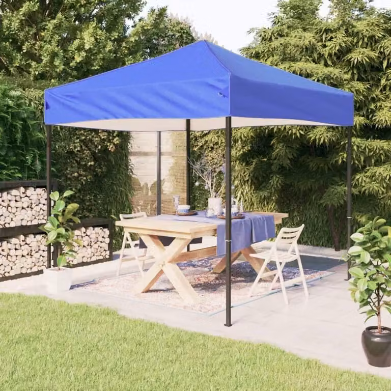 Tenda pieghevole per feste, dimensioni 2x2 metri, colore blu
