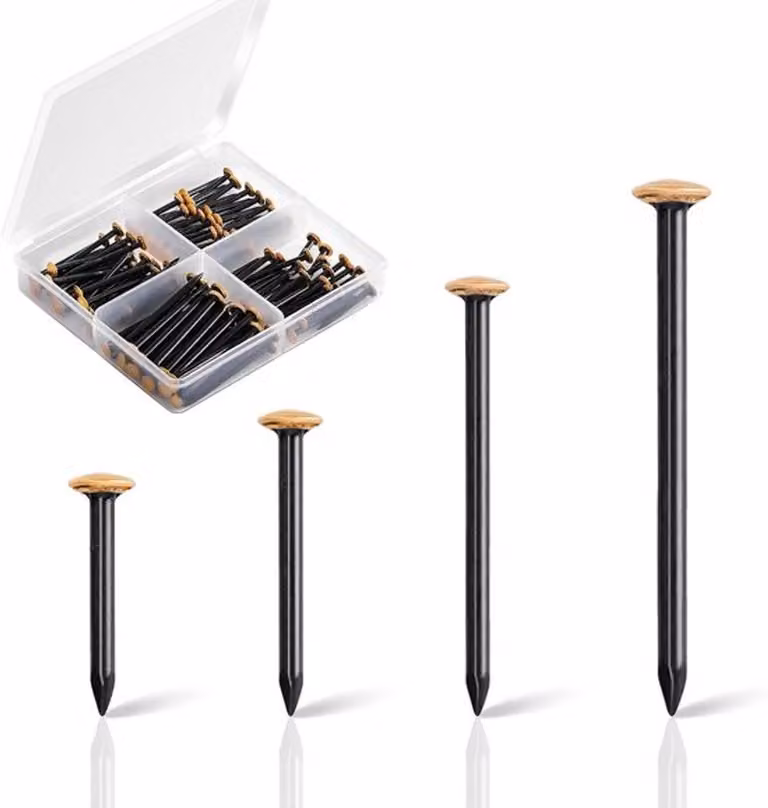Kit completo per la decorazione delle unghie, composto da 120 pezzi di diverse dimensioni (20/25/30/40 mm)