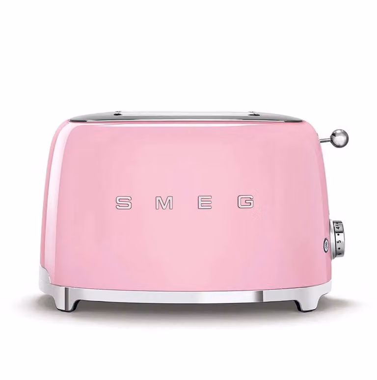Smeg Tostapane 2 fette 50's Style, rosa lucido - TSF01PKEU