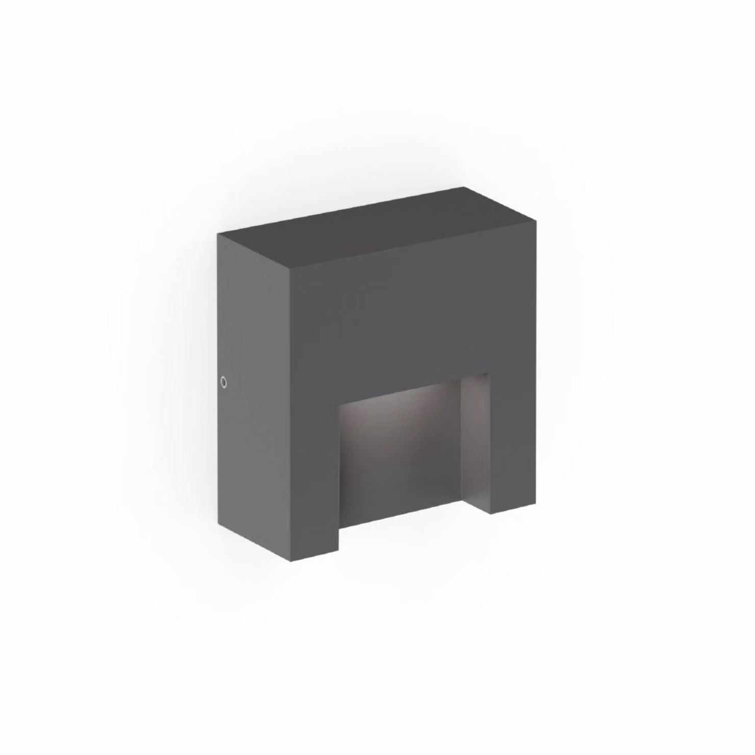 Wever & Ducré Lighting Applique da esterni Reto 0.8, dimmerabile, Nero, Alluminio, Moderno, Applique da esterni