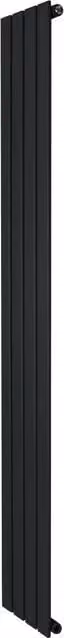 Radiatore Verticale Design Piatto Colonna Singola Monstershop Nero H: 180 cm, L: 28 cm – 1