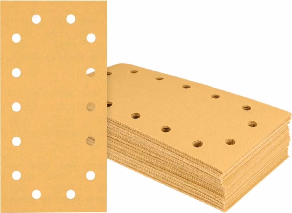 Carta abrasiva EXPERT C470, 14 fori per dischi girevoli, 115 x 230 mm, K 400, 50 pz.