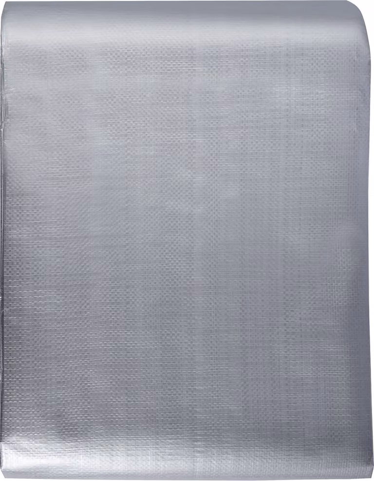 Telone in tessuto PE 487,7 x 609,6 cm telone protettivo 10 mil telone in legno 12 x 12-telo da giardino impermeabile resistente ai raggi UV per coprire camper auto moto mobili da giardino Marrone Argento