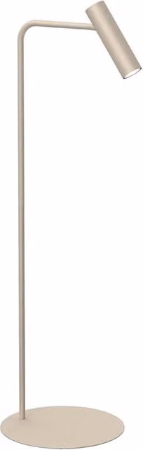 Lampada da terra minimal Axion Luminex beige in metallo con testa regolabile e attacco GU10, H: 115 cm, Ø: 34 cm