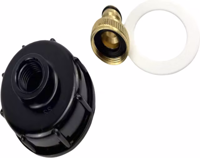 INF Adattatore per valvola serbatoio IBC Tote con doppia uscita