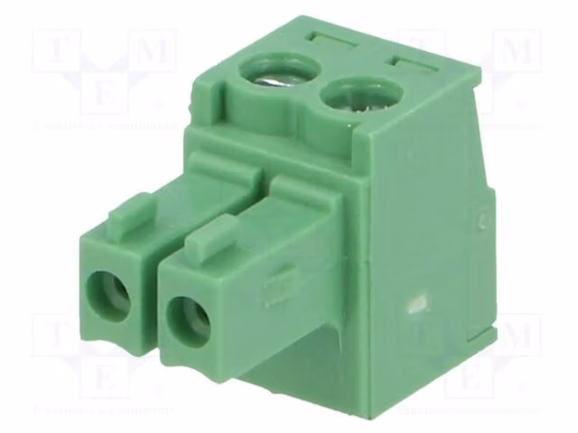 2 x Profilo di montaggio disattivabile, connettore dritto da 3,5 mm, numero di vie: 2, connettore femmina, modello: 15EDGK-3.5-02P-14-00AH
