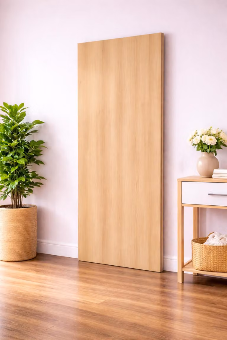 Porta scorrevole in quercia miele H204 x L83 cm Gd Menuiserie