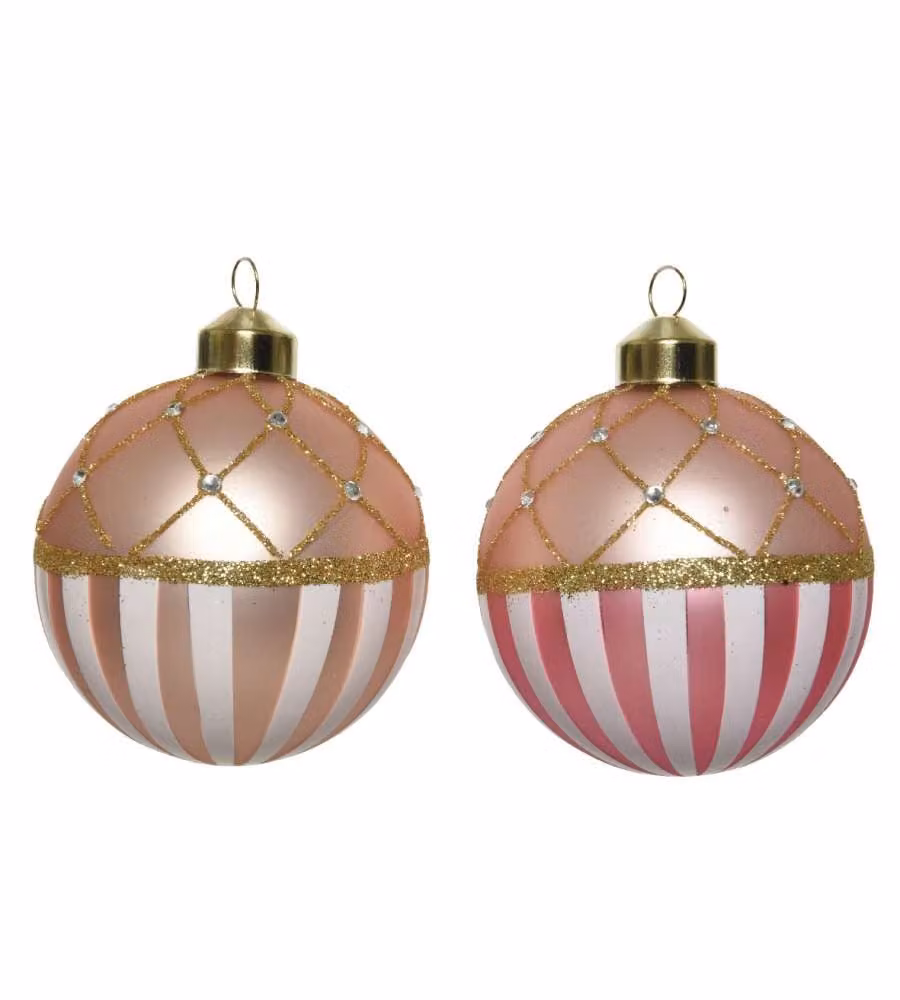 Sfera con righe Colori Assorti