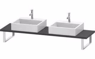 Consolle Duravit Cpmpact L-Cube 80-200x48cm, 2 A., spessore 3cm, grafica ma