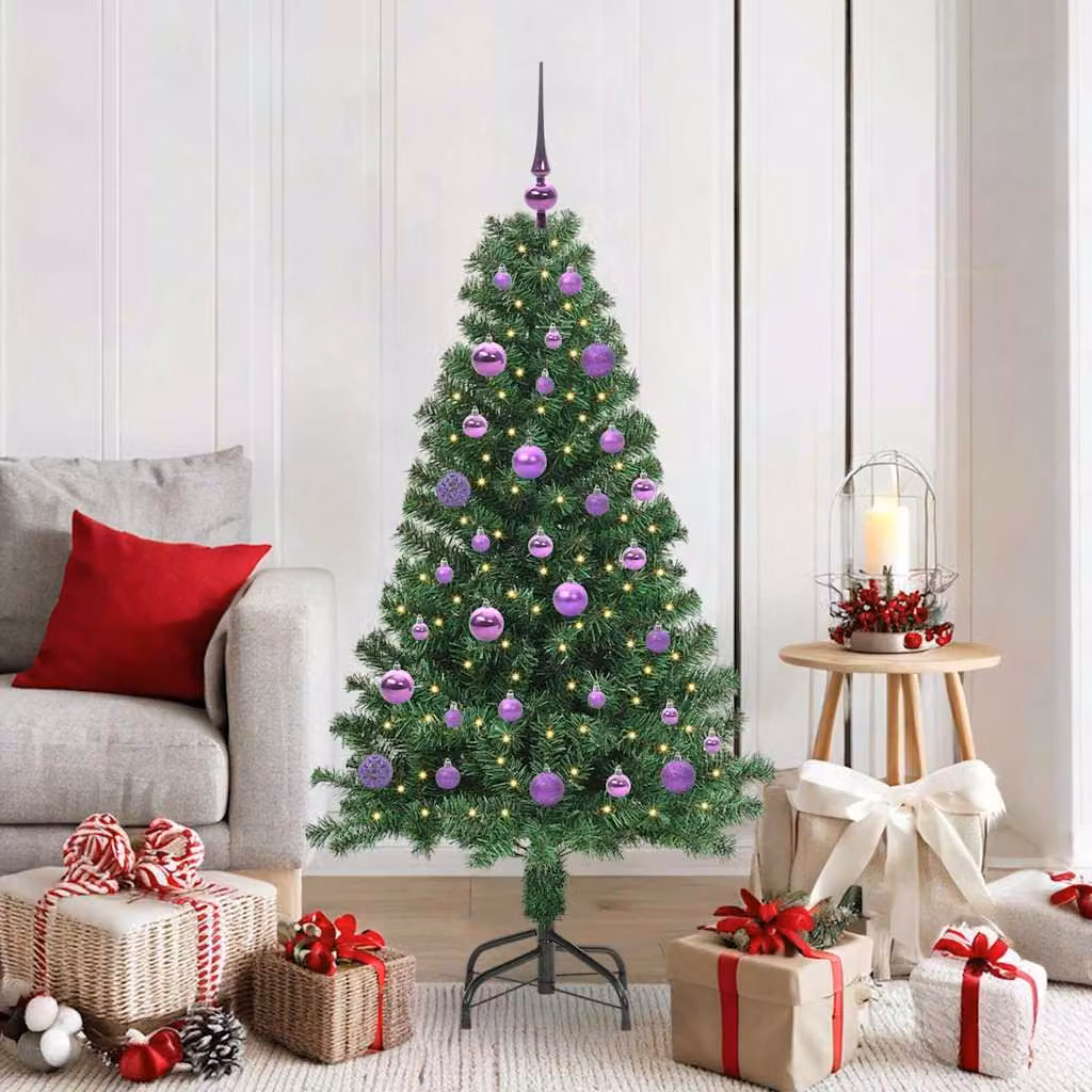 Maison Exclusive - Albero di Natale artificiale con 150 LED e supporto, verde, 150 cm