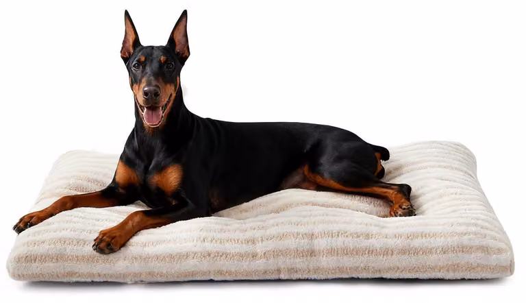Cuccia per cani, taglia XXL, lavabile, morbidissima, traspirante, antiscivolo, dimensioni 121x75x11 cm, colore beige
