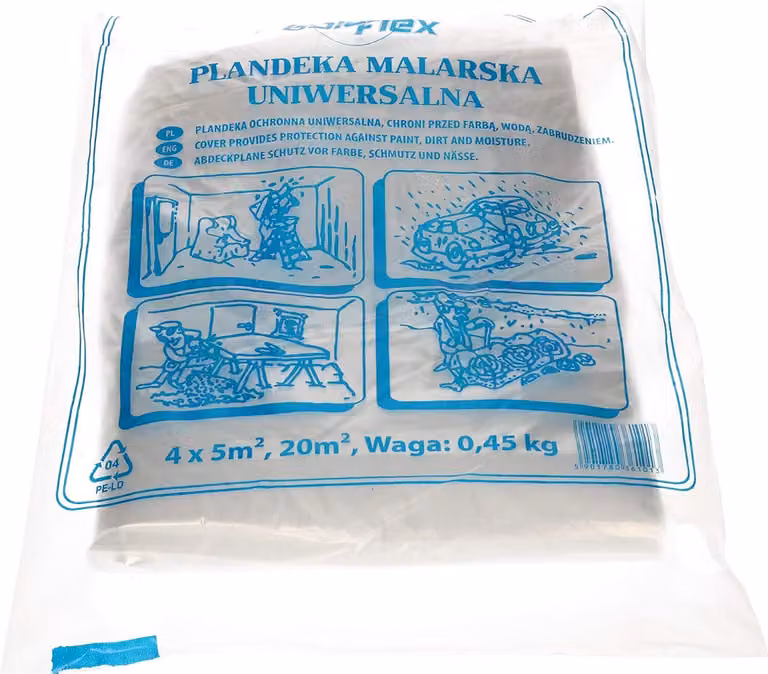 KOTARBAU® Teli per Imbiancare Teli Copritutto per Imbianchino 4 x 5 m Telo Plastica Trasparente Telo Plastica Trasparente Spesso Teli Pittura
