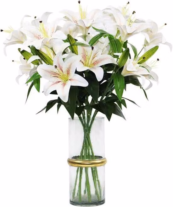 Garofano artificiale - Fiori decorativi - 60 cm - Colore champagne