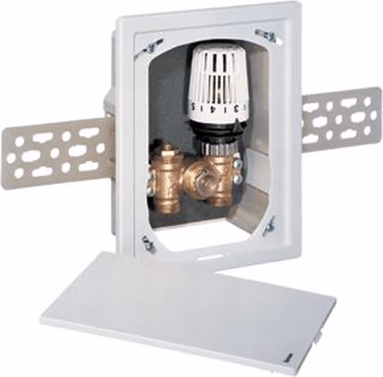 HEIMEIER 9303-00.800 Scatola da incasso Multibox C/RTL con RTL interno, bianco RAL 9016