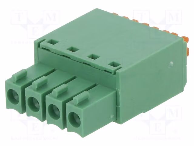 1 x Barra di contatto disattivabile, con 4 connettori da 3,5 mm, connettori dritti, femmina: 15EDGKN-3.5-04P-14-100