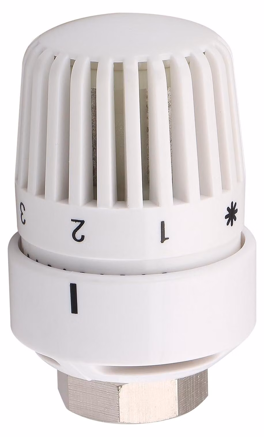 Valvola termostatica per radiatore - Filettatura M30x1,5 - Scala 0-5 - Bianca - Per radiatori con attacco M30x1,5