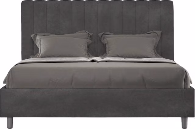 Letto Matrimoniale Francese 140x200 cm Senza Rete Agueda Grigio