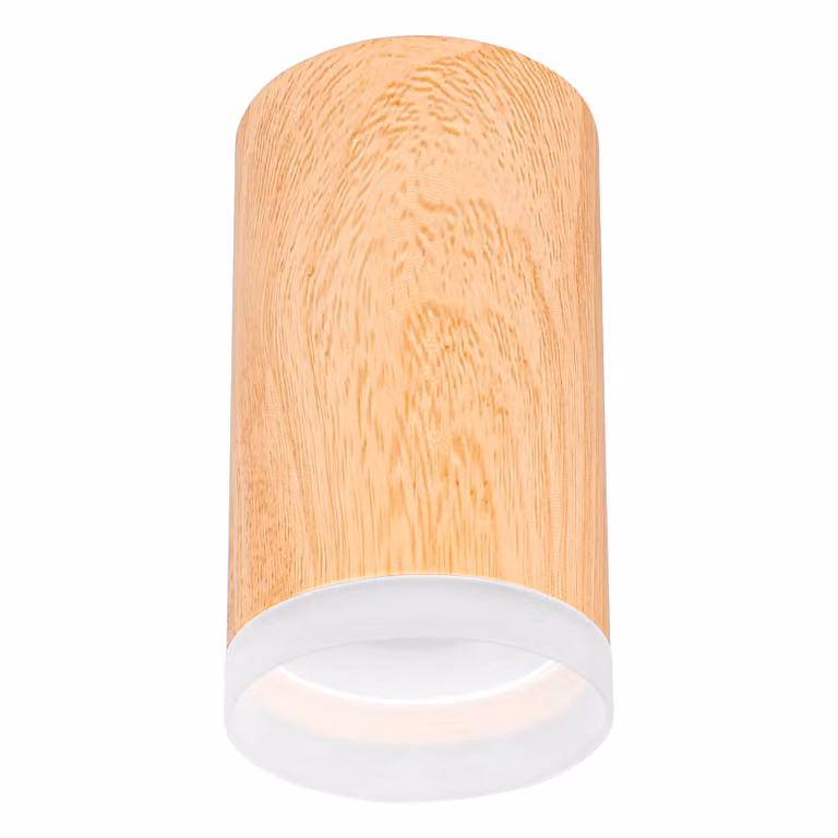 MasterLED Lampada da soffitto Faretto da incasso Effetto legno GU10 Rotondo Orientabile Faretto da soffitto Lampada da soffitto Illuminazione interna
