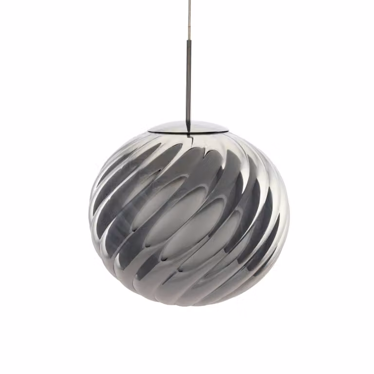 Tom Dixon Lampada a sospensione Whirl, dimmerabile, Cromo / Argento, Soggiorno / Sala da pranzo, Plastica, Design, Lampada a sospensione