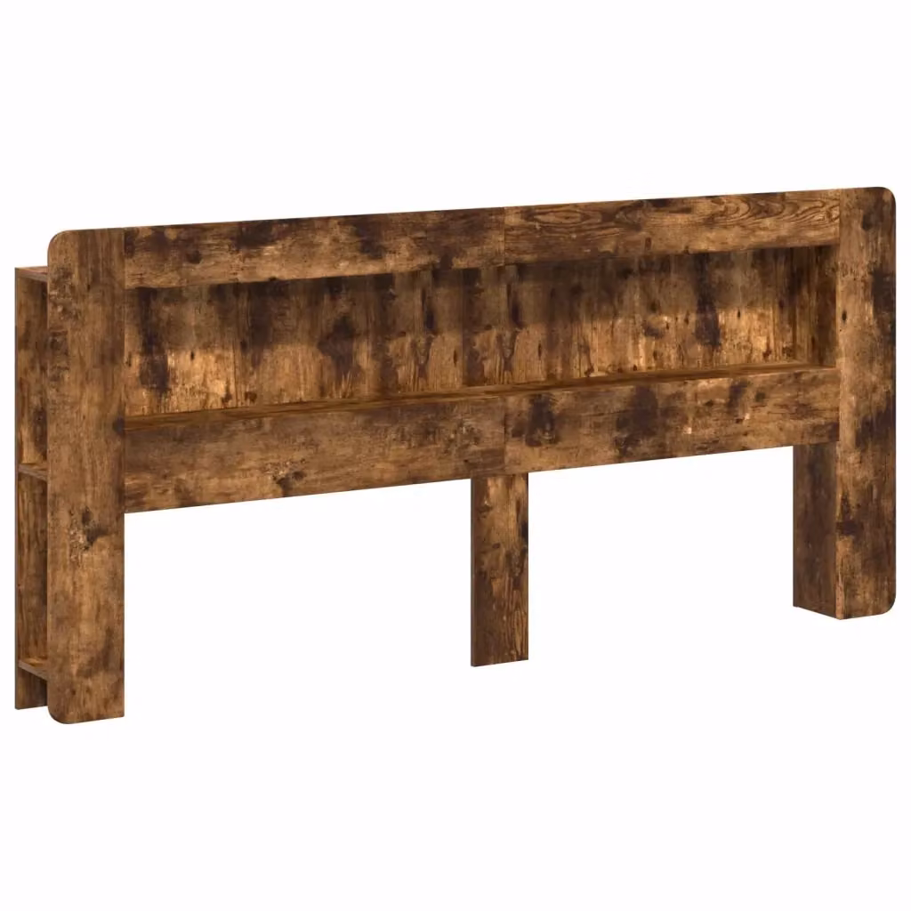 Testata del letto moderna vidaXL con ripiano integrato in legno marrone L: 215 cm, P: 18,5 cm, H: 100 cm – 2