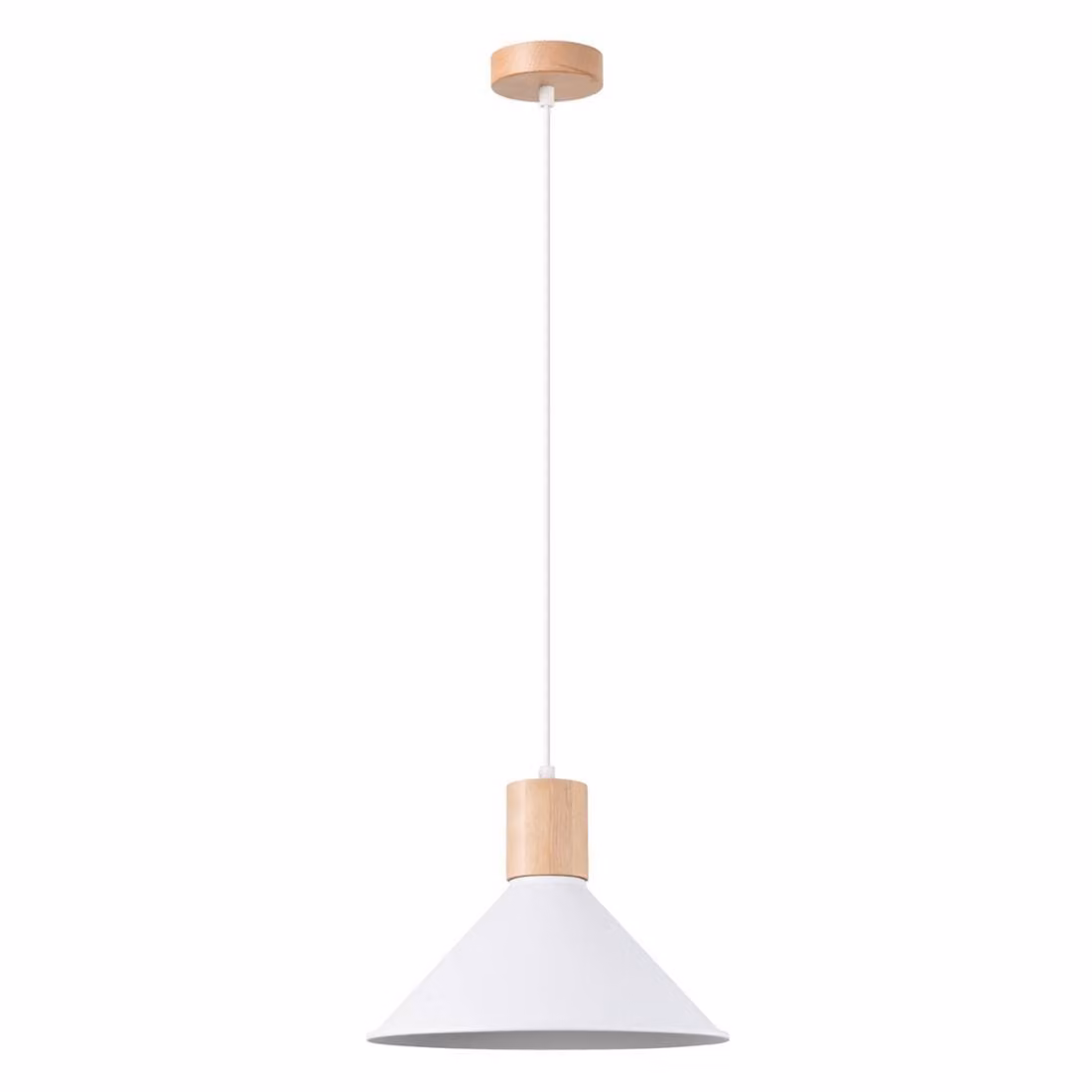 Lampada a sospensione JAGA bianco 1xE27 15W acciaio 120x30x30cm Sollux Lighting