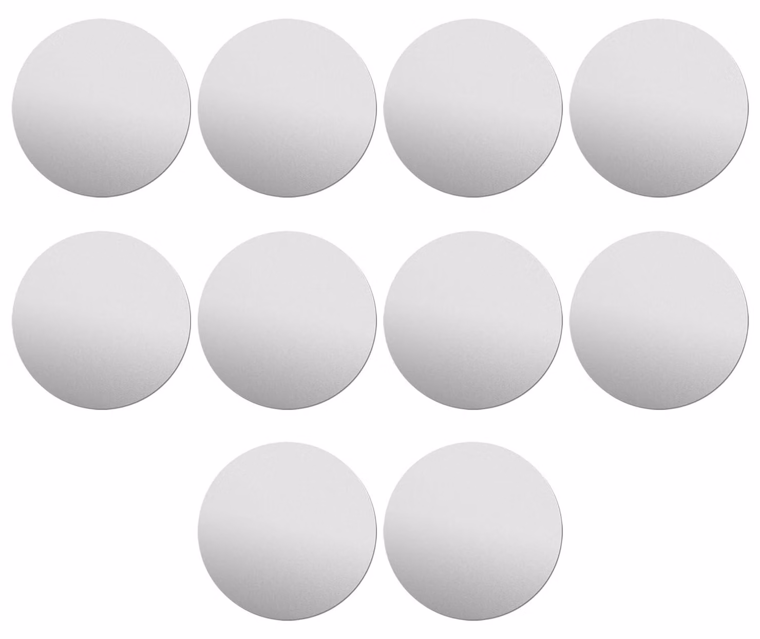 Dischi in acciaio inossidabile, 60 mm x 0,8 mm, confezione da 10 pezzi, per modellismo