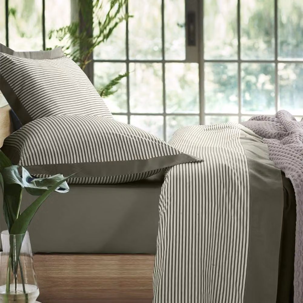 Set completo lenzuola VEGA Verde oliva 250x300 cm