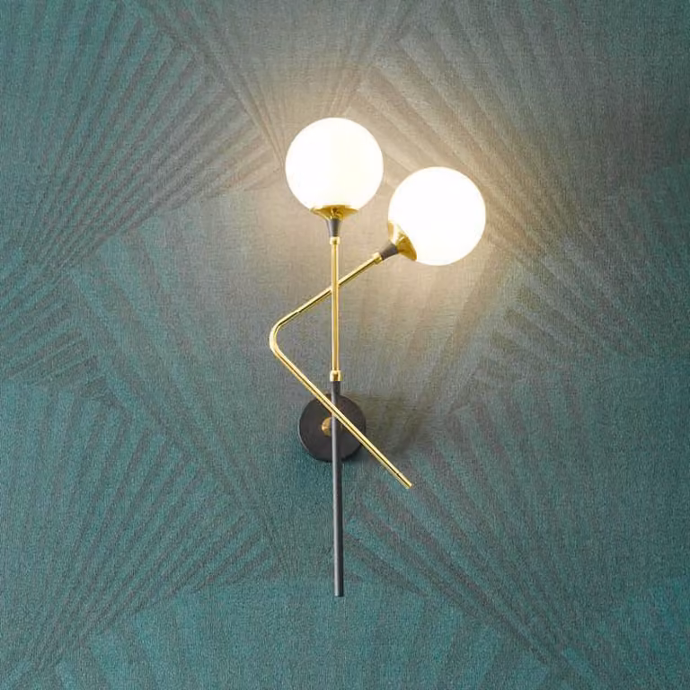 Stilnovo Applique da parete di design Galassia, Ottone / Oro, Soggiorno / Sala da pranzo, Ottone, Design, Applique
