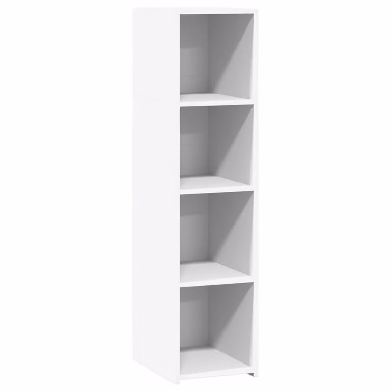Credenza Bianca 30x41x124 cm in Legno Multistrato