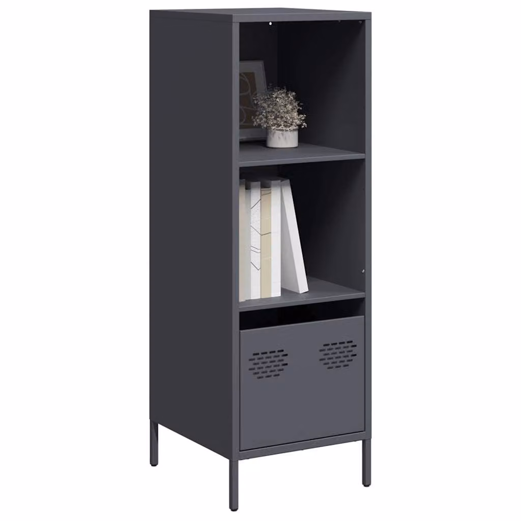 Credenza vidaXL in acciaio antracite L: 35 cm, P: 39 cm, H: 103,5 cm