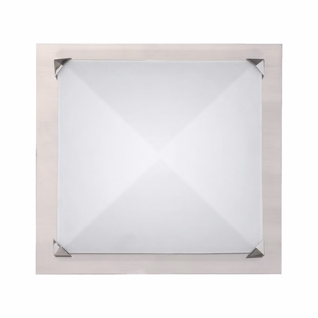 CARERA plafoniera 2xE14/40W, nichel satinato/bianco L: 290, H: 290, dimmerabile