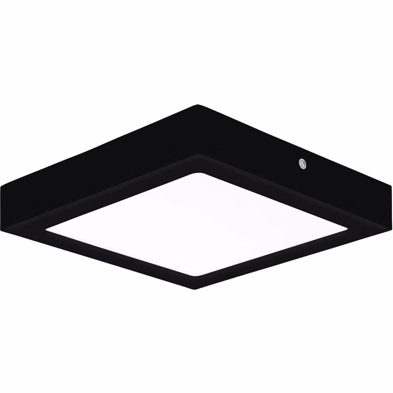 Plafoniera Fueva-CCT 225 x 225 mm nera
