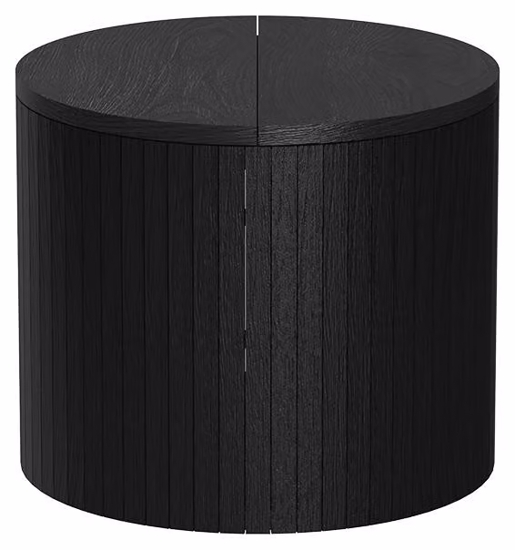 Tavolino Vicco Tavilo Quercia/nero 38 x 38 cm, Model 55190