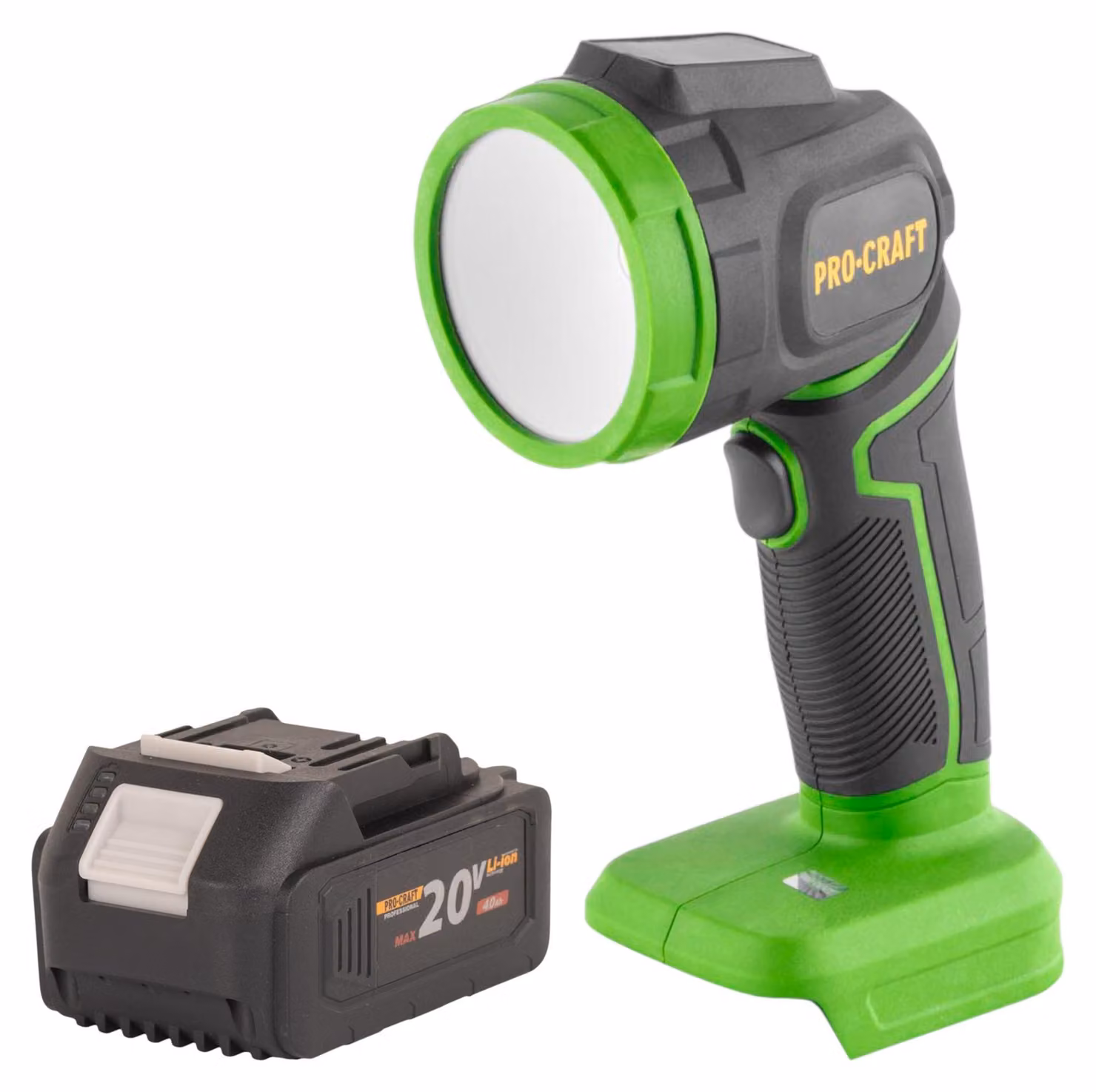 Procraft LL18bb Faretto LED a batteria 20 V 300 lm + 1x batteria 4,0 Ah - senza caricabatterie