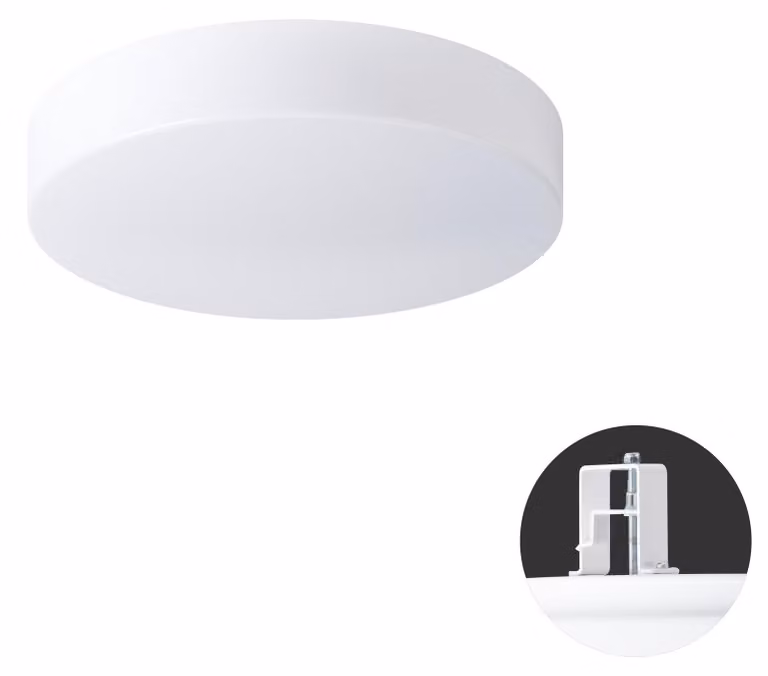 OSMONT DEL63176 DELIA V1 apparecchio semipermanente da soffitto/parete in plastica bianco IP44 2700-6500 K 18W LED