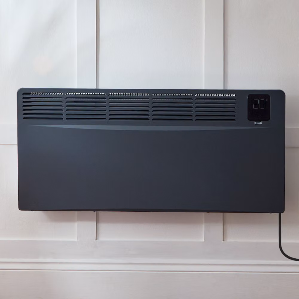 Pannello Convettore Elettrico Smart Ecoso Antracite con Controllo WiFi e App 2500W