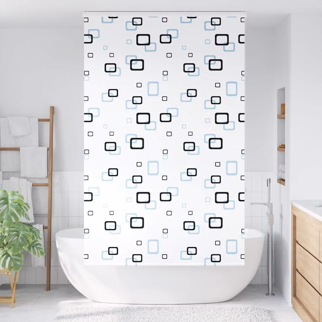 vidaXL Tenda a Rullo per Doccia Cassonetto 140x240cm Larghezza Tessuto