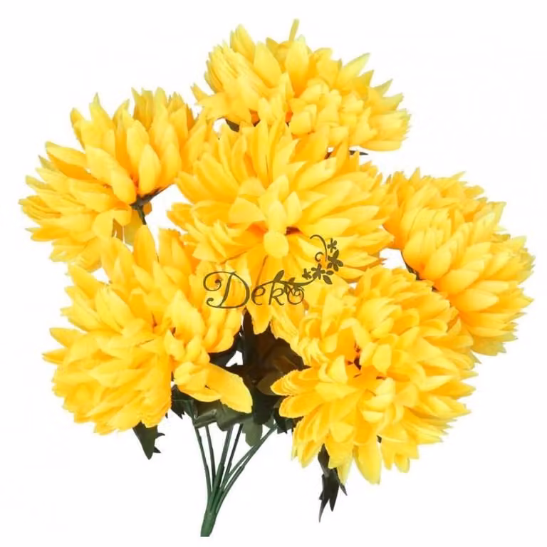 Fiori artificiali, bouquet di crisantemi molto realistici, grande