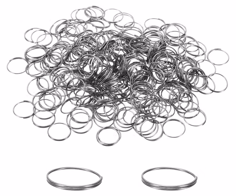 Mini anelli di tenuta, 13 mm, 1200 pezzi, acciaio inossidabile 304, colore argento