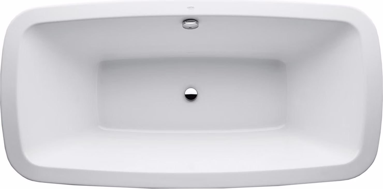 LAUFEN Baignoire Palomba à encastrer avec pied 1800x900x455 blanc, H2328010000001, H2328010000001