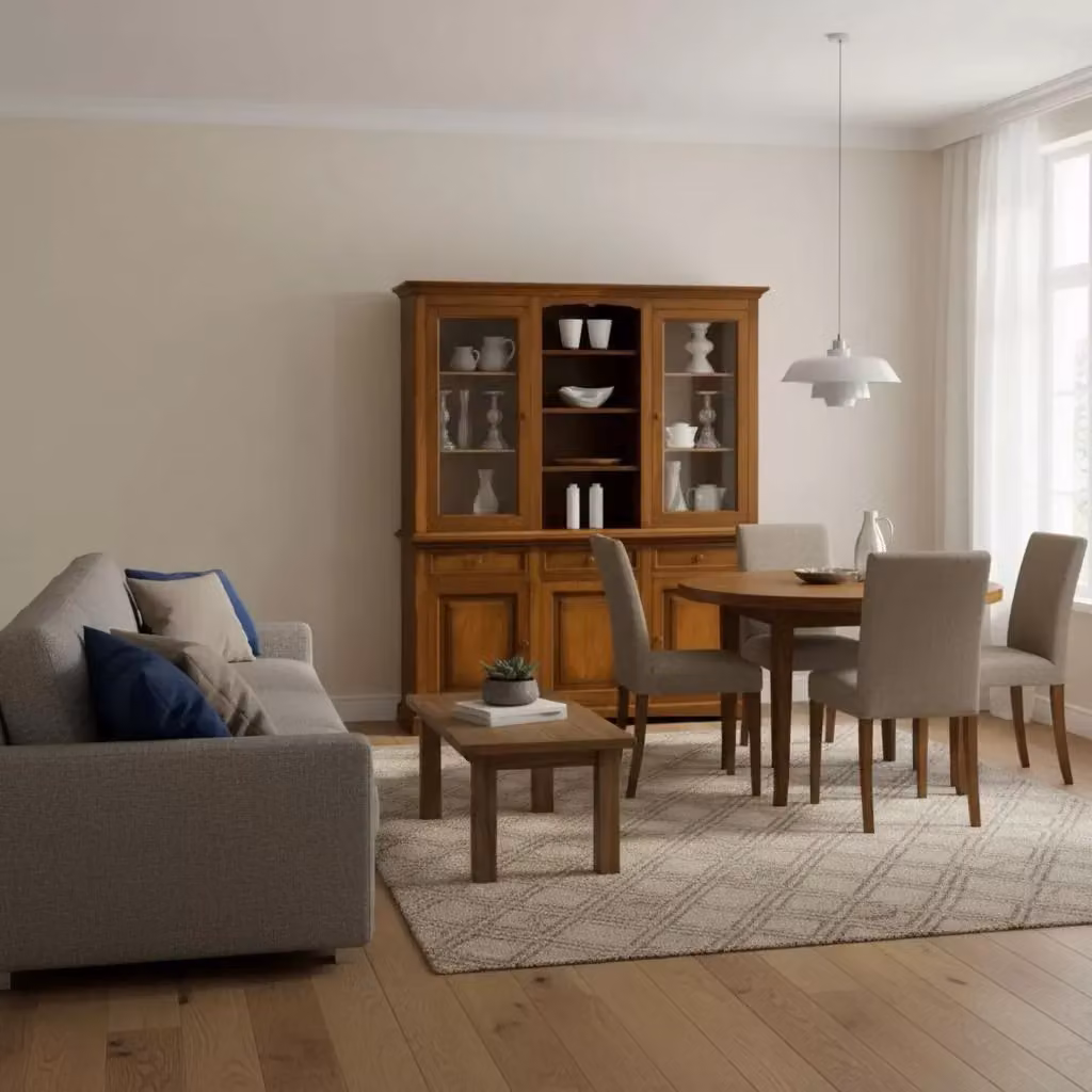Cristalleria Mobili 2G in legno con 3 ante e ante in vetro, colore marrone, L: 170 cm, P: 46 cm, H: 215 cm – 3