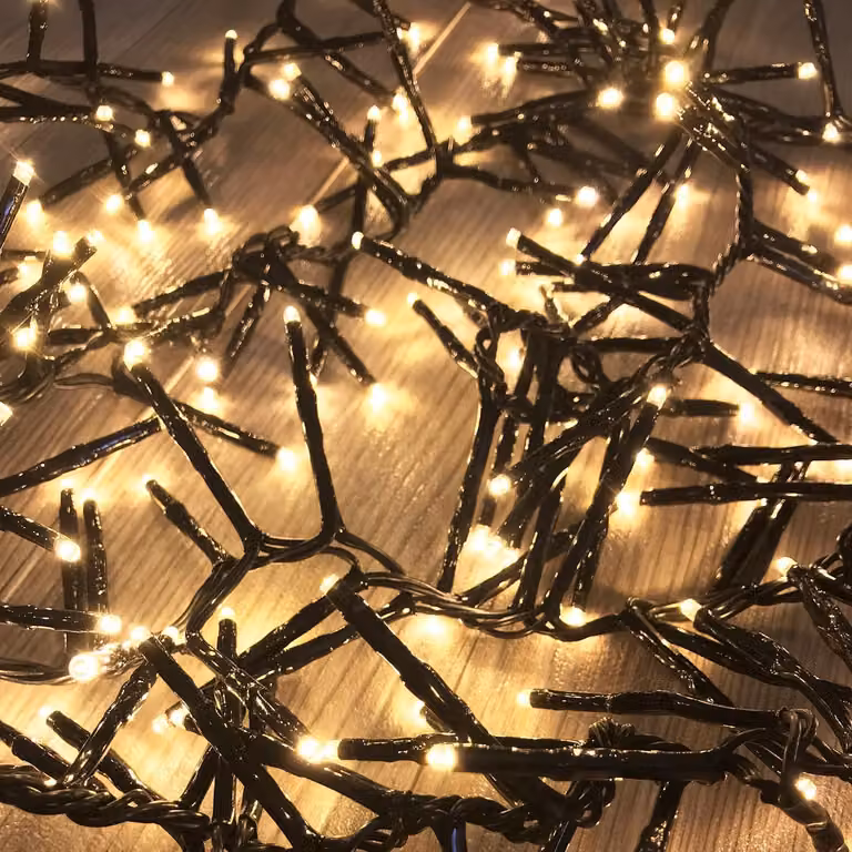 1200 LED a catena luminosa a grappolo per interni ed esterni bianco caldo